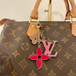 Blooming Flowers Bag Charm and Key Holder